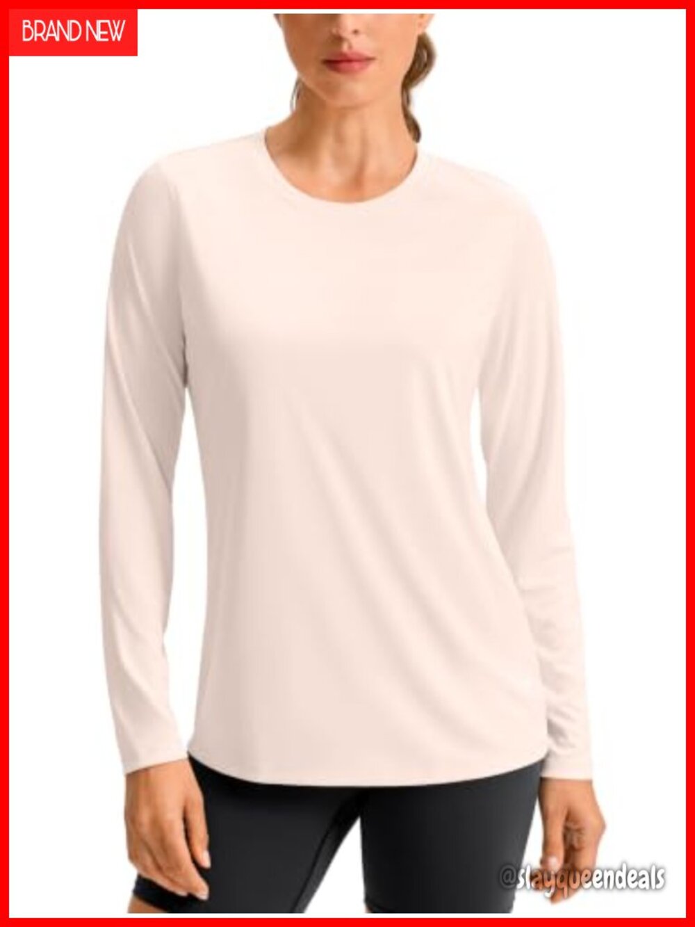 Women's Long Sleeve Workout Top Quick Dry Athletic Running Shirt